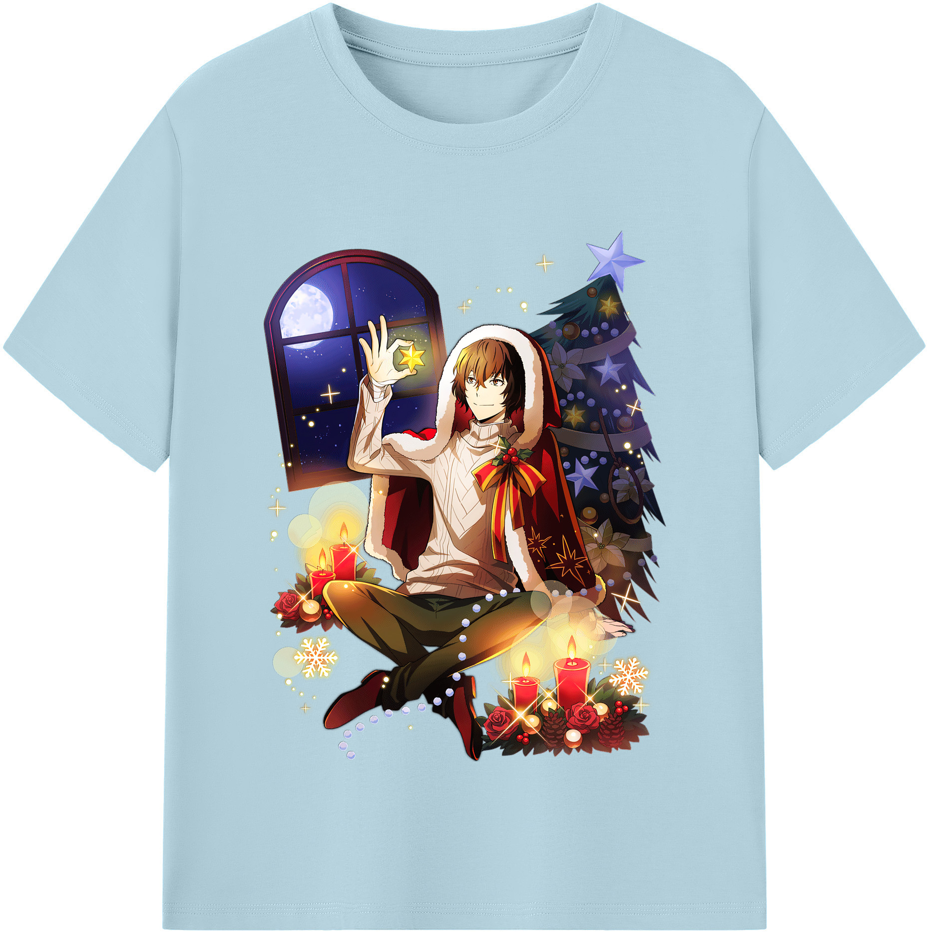 （画像用） 文豪ストレイドッグス Bungo Stray Dogs 綿100％半袖Tシャツ（フロントプリント）